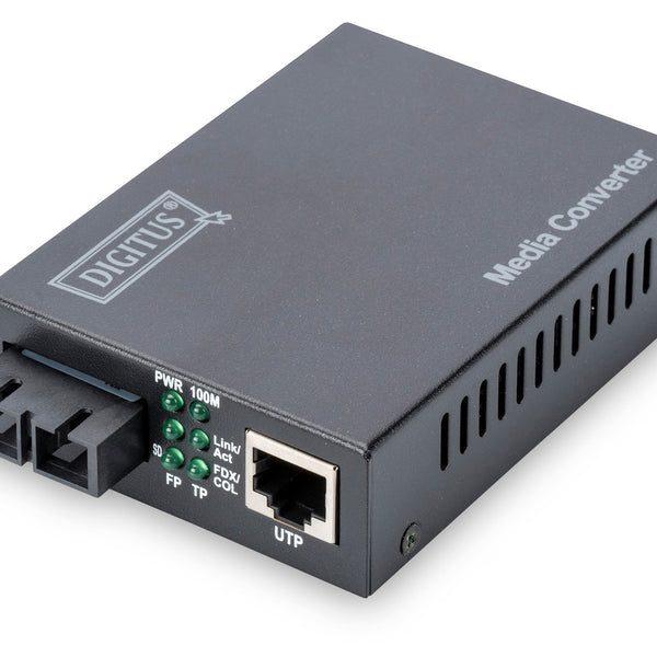 DIGITUS Convertidor de Medios Fast Ethernet 20km, RJ45/SC