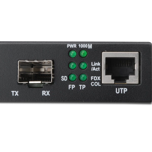Convertidor de medios Gigabit, RJ45/SFP
