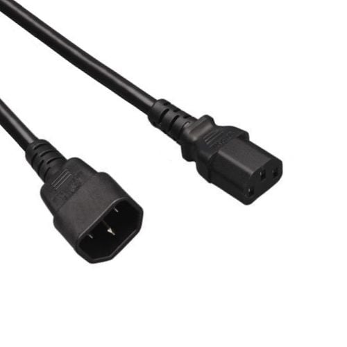 Cable de alimentación C14 - C13 3x 1,00 mm Negro 5m