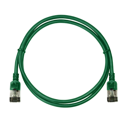 CAT6a U/FTP Ultraflex, 100 % cobre, verde, 1 M
