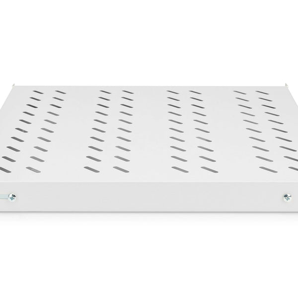 19 Inch 1U shelf for 800mm deep racks 43x484x508mm, adjustable up to 700mm depth, grey