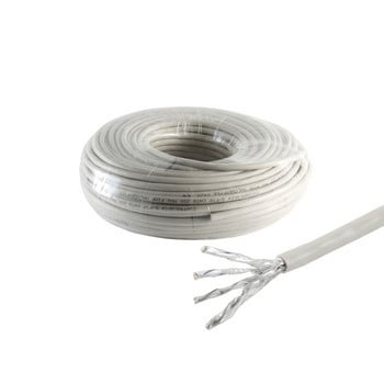 Cable de red S/FTP CAT6, rígido, 25 m, 100 % cobre