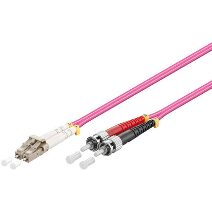 Cable de fibra óptica dúplex OM4 50/125 LC-ST 5 M