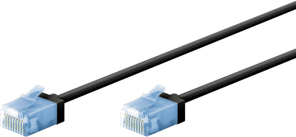 Ultraflex Dunne Cat6a Patchkabel U/UTP 0.15M Zwart