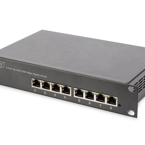 10 inch network bundle, including 9U cabinet, gray shelf 312 x 100 x 464 mm, PDU, 8-port switch, CAT 6 patch panel