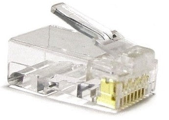 Conector CAT6 RJ45 - UTP 10 piezas para cable rígido