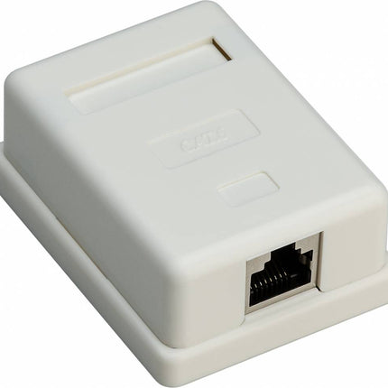 Caja de montaje en superficie CAT6 1x RJ45 STP