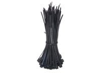 Bridas para cables 3,6 x 140 mm negras 100 piezas