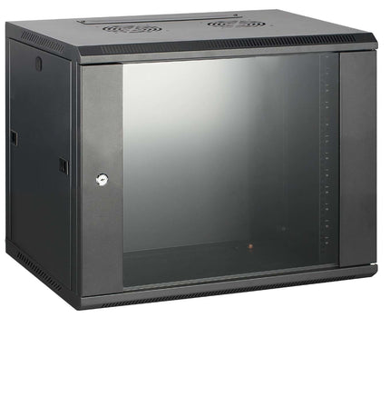 Armario de pared 18U con puerta de cristal 600x450x905mm