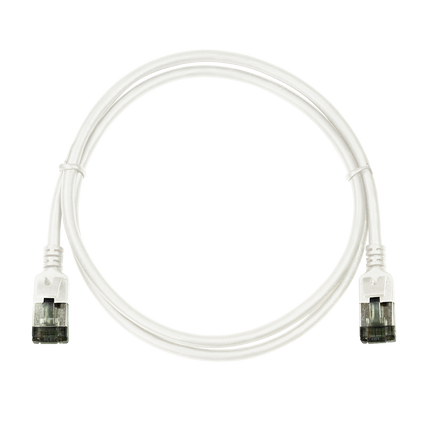 CAT.6A patch cable Ultraflex SlimLine white 1.5m