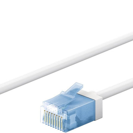 Ultra-flexible thin CAT 6A patch cable U/UTP 5M white