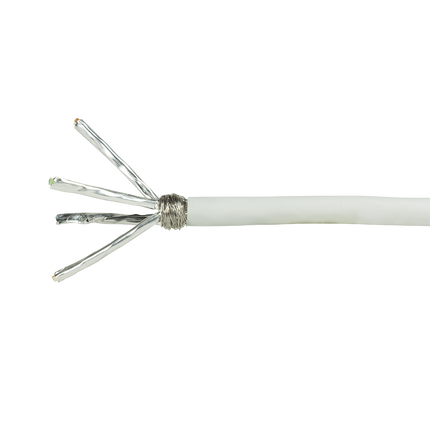 S/FTP CAT7 rígido 100M 100% cobre blanco