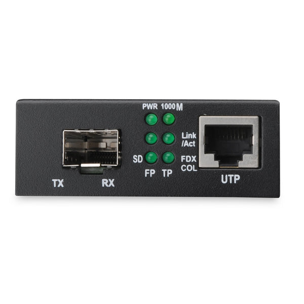 Convertidor de medios Gigabit, RJ45/SFP