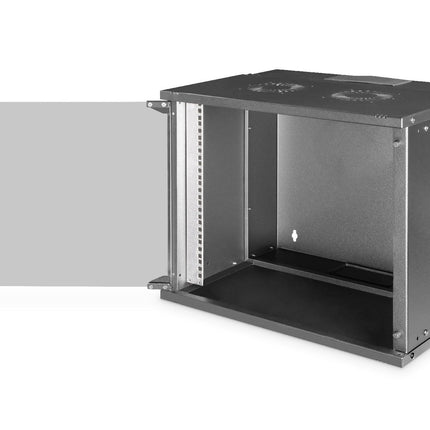 9U wandkast, SOHO PRO, ongemonteerd 540x400x460 mm, zwart