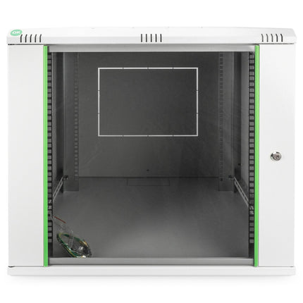 Armario de pared 12U, Dynamic Basic 600x600x611 mm, color gris claro (RAL 7035)