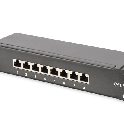 10 inch network bundle, including 9U cabinet, gray shelf 312 x 100 x 464 mm, PDU, 8-port switch, CAT 6 patch panel