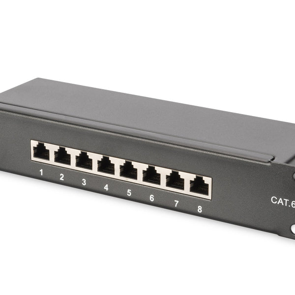 10 inch network bundle, including 9U cabinet, gray shelf 312 x 100 x 464 mm, PDU, 8-port switch, CAT 6 patch panel