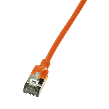 CAT6a U/FTP Ultraflex, 100 % cobre, naranja, 1 M