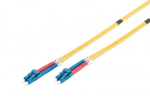 Cable de conexión de fibra óptica monomodo LWL OS2 LC/LC de 1 m