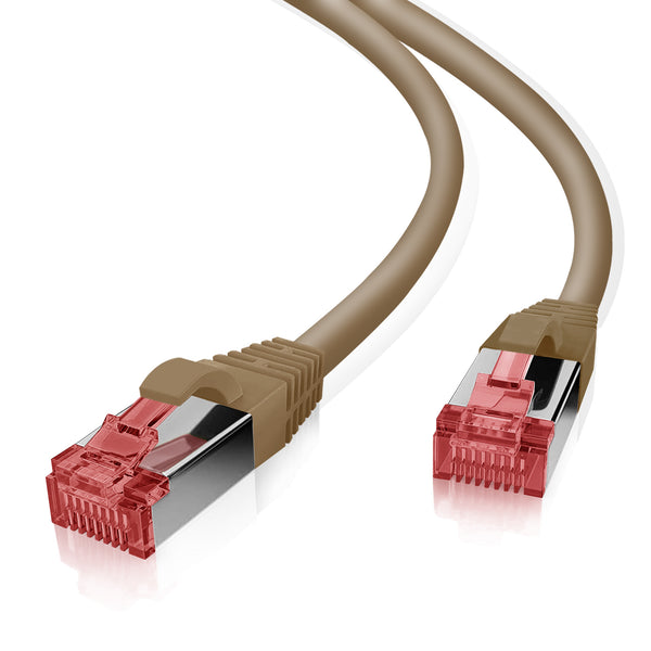 Cat6 S/FTP PIMF LSOH marrón 0,25 metros