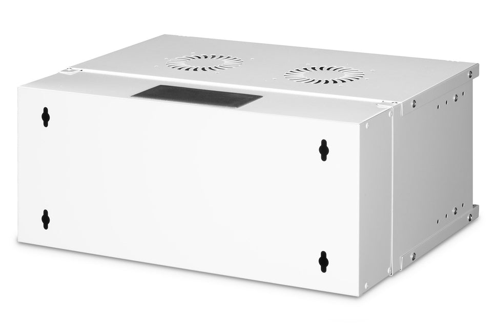 19" 4U wandkast, SOHO PRO, ongemonteerd 540x400x240 mm, lichtgrijs