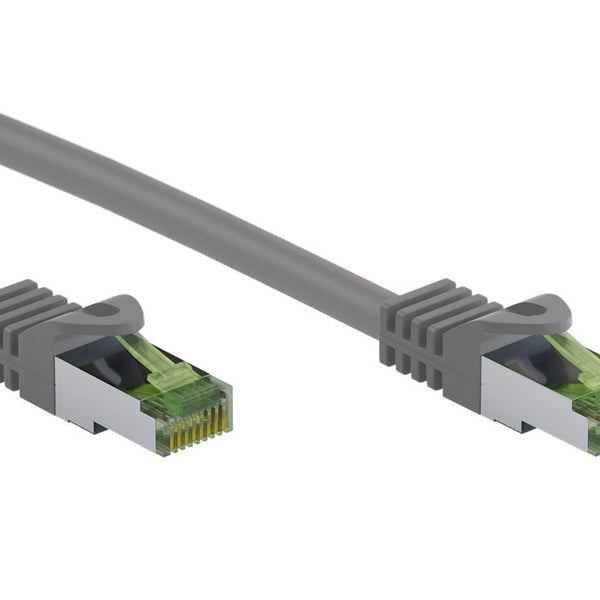 CAT8.1 S/FTP LSZH 0,25 M Gris con certificación GHMT