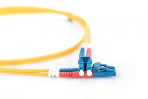 Cable de conexión de fibra óptica monomodo LWL OS2 LC/LC de 5 m