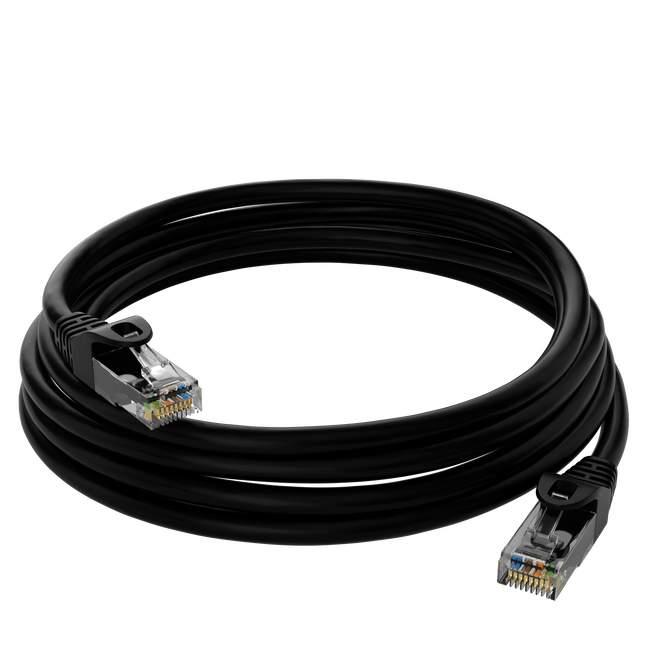 Cable UTP Cat5e de 20 m, color negro