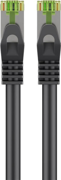 CAT8.1 S/FTP LSZH 0,25 M Negro con certificación GHMT