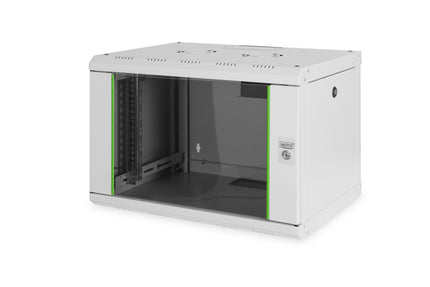 7U wall cabinet, Unique 600x450x420 mm, color light gray (RAL 7035)