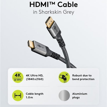 Cable DisplayPort™ a HDMI™, 4K a 60 Hz, 2 m 