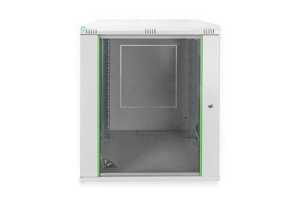 16U wandkast, Dynamic Basic 600x600x789 mm, kleur lichtgrijs (RAL 7035)