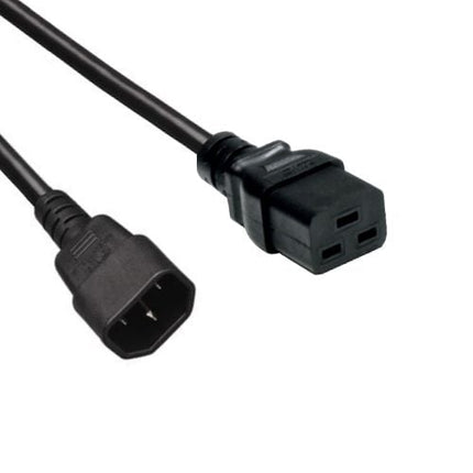 Cable de alimentación C14 - C19 3x 1,00 mm Negro 1,8 m