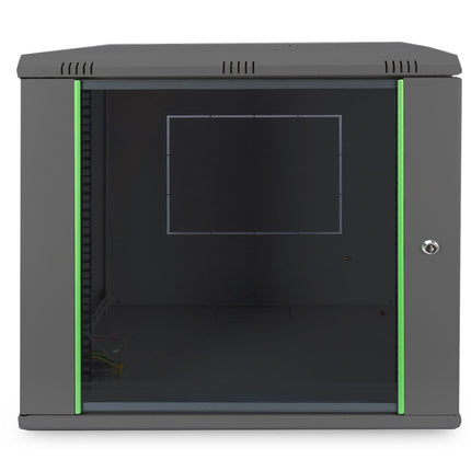 Armario de pared 12U, Dynamic 600x450x611 mm, color negro (RAL 9005)