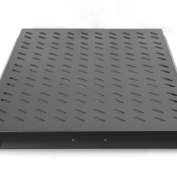 1U pull-out shelf for cabinets from 1000mm depth max. 65 kg black