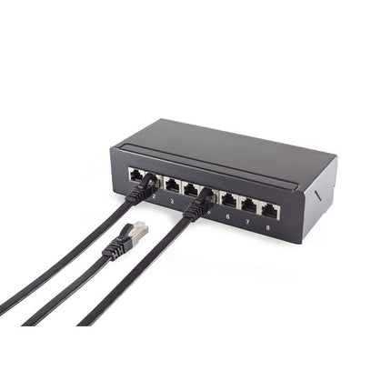 Cable U/FTP CAT7 5M plano negro 100% cobre