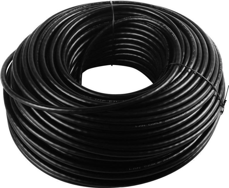 Cable UTP CAT6 rígido para exterior, 100 m, 100 % cobre.