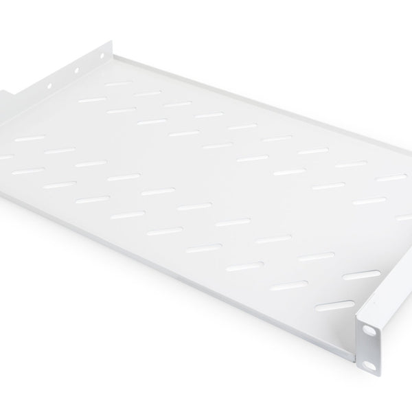 Estantería 1U de 19 pulgadas para racks a partir de 400 mm de profundidad 45x482x250 mm, hasta 15 kg, gris claro (RAL 7035)