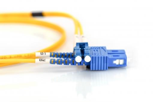 Cable de conexión de fibra óptica monomodo LWL OS2 LC/SC de 10 m