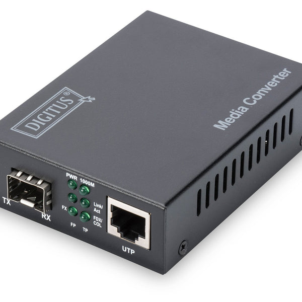 Convertidor de medios Gigabit, RJ45/SFP
