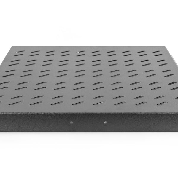 1U pull-out shelf for 800 mm deep racks 40x484x568 mm, up to 25 kg, black (RAL 9005)