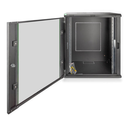 Armario de pared 16U, Dynamic 600x450x789 mm, color negro (RAL 9005)