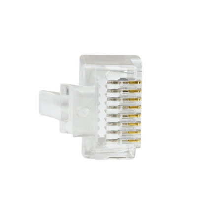 Doorsteek CAT6 UTP Connector 100 stuks EZ-RJ45 voor soepele en stugge kabel