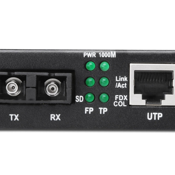 Gigabit-mediaconverter, RJ45 / SC