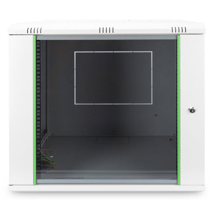 Armario de pared 12U, Dynamic 600x450x611 mm, color gris claro (RAL 7035)