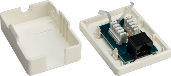 Caja de montaje en superficie CAT6 1x RJ45 UTP