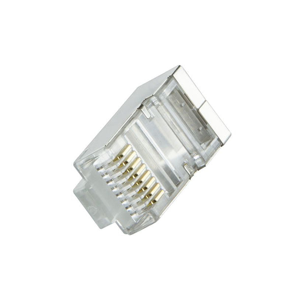 Conector CAT6 con pasacables RJ45 - STP 10 piezas para cable flexible