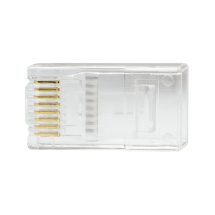 Doorsteek CAT6 UTP Connector 100 stuks EZ-RJ45 voor soepele en stugge kabel