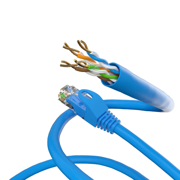 Cable UTP azul Cat5e de 0,25 m