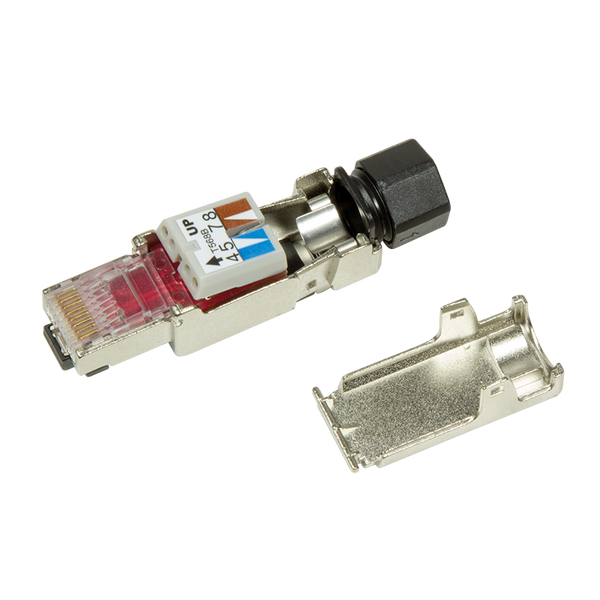 Conector RJ45 sin herramientas CAT6a - STP para cable flexible y rígido